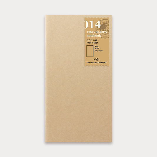TRAVELER'S Notebook - Regular Size Refill - 014 Kraft Paper Notebook