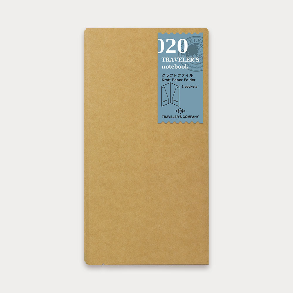 TRAVELER'S Notebook - Regular Size Refill - 020 Kraft Paper Folder