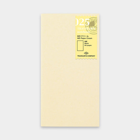 TRAVELER'S Notebook - Regular Size Refill - 025 MD Paper Cream