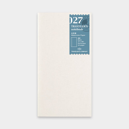 TRAVELER'S Notebook - Regular Size Refill - 027 Watercolor Paper