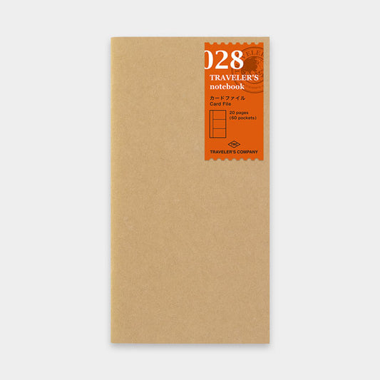 TRAVELER'S Notebook - Regular Size Refill - 028 Card File