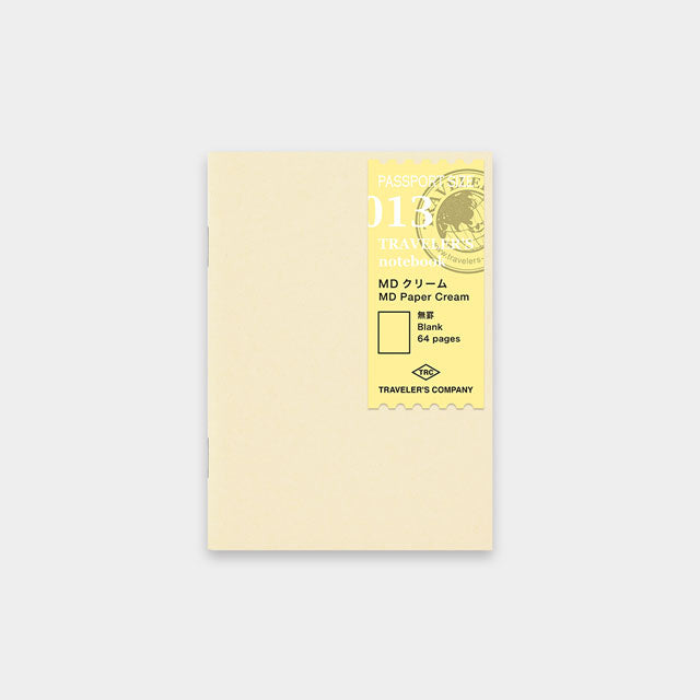 TRAVELER'S Notebook - Passport Size Refill - 013 MD Paper Cream