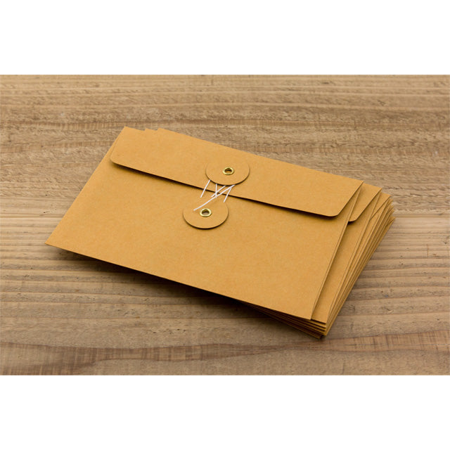 TRAVELER'S COMPANY Kraft Envelope Medium, Set of 8, Two colors