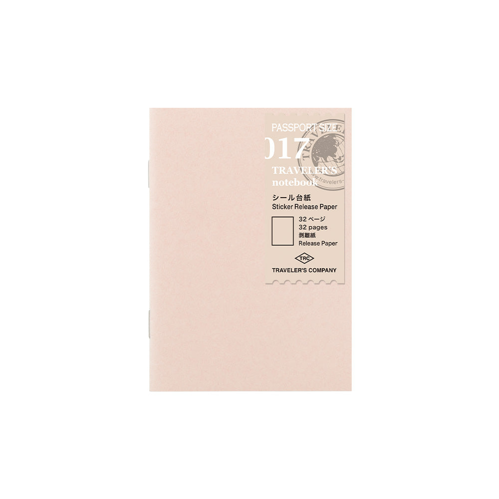 TRAVELER'S Notebook - Passport Size Refill - 017 Sticker Release Paper