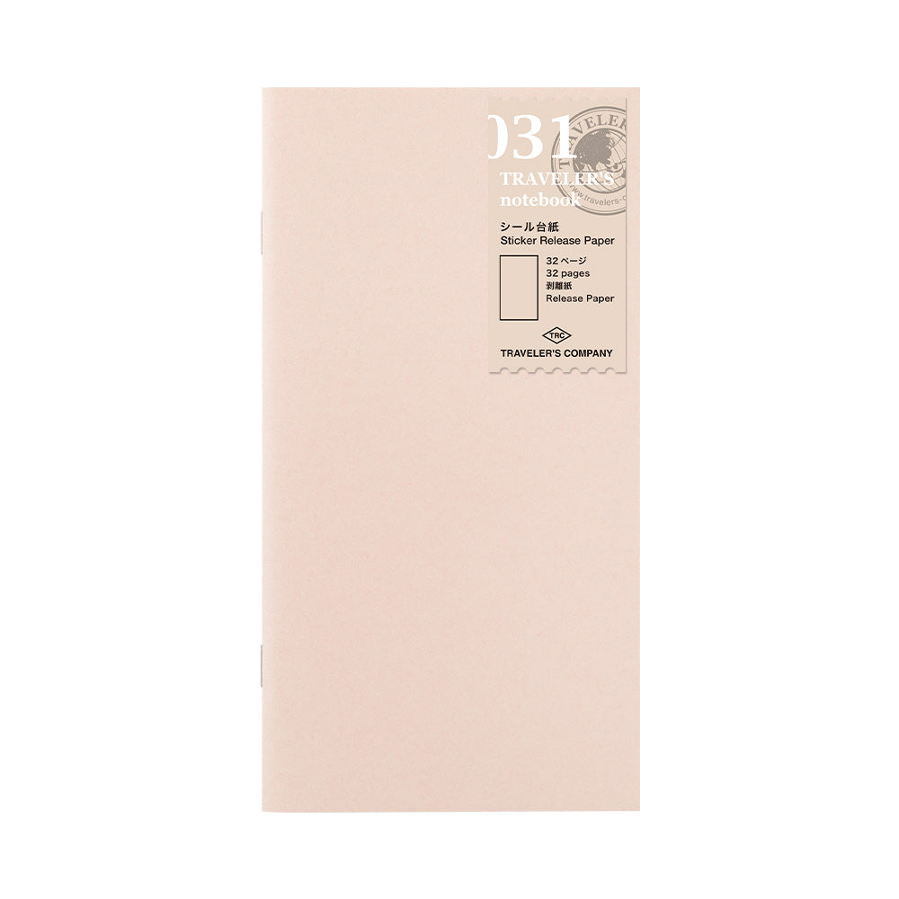 TRAVELER'S Notebook - Regular Size Refill - 031 Sticker Release Paper