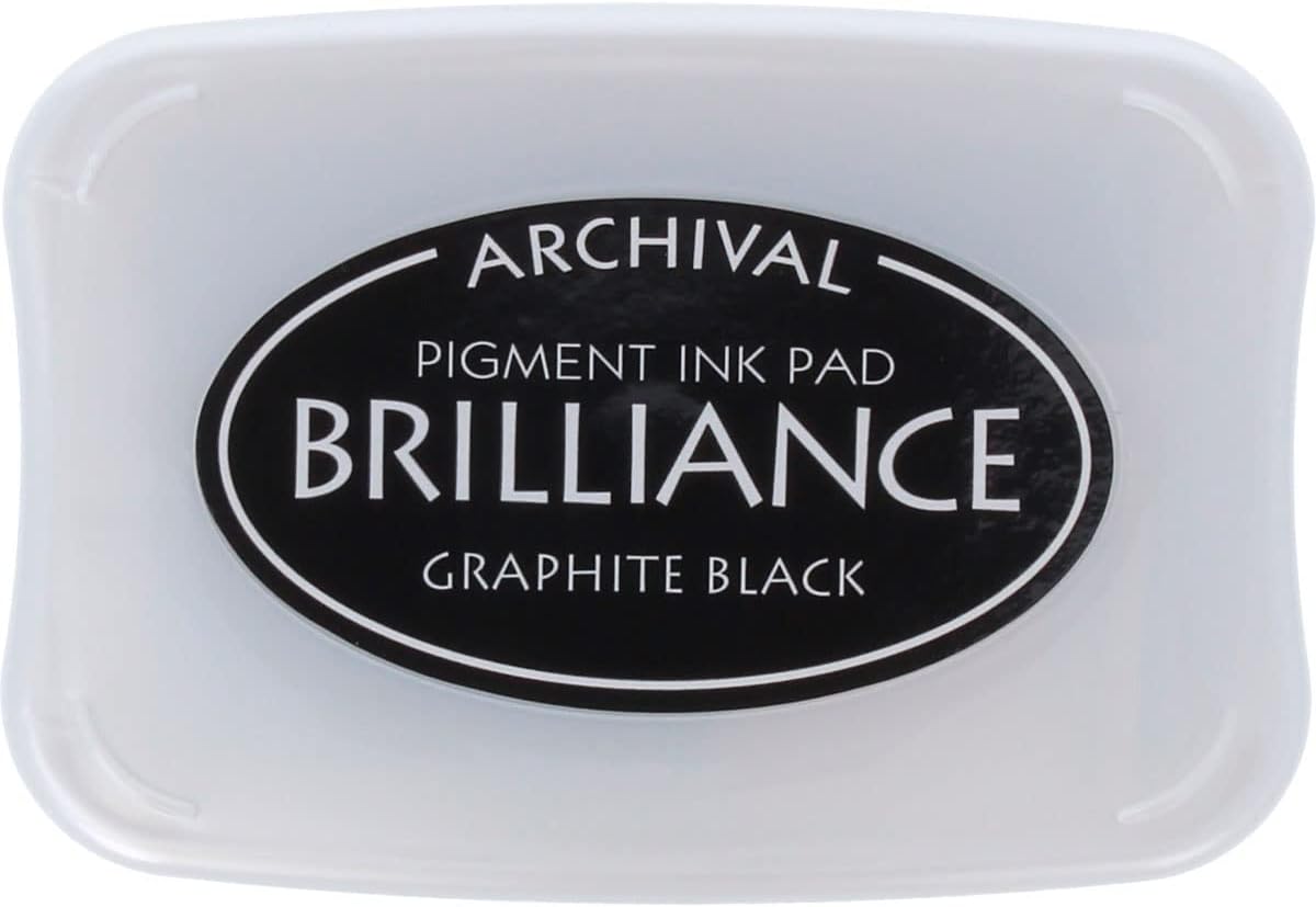 Tsukineko Brilliance Full-Size Ink Pad - Graphite Black