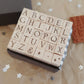 Yeon Charm Mini Alphabet Rubber Stamp Set, Letter Stamps, 30pcs/set