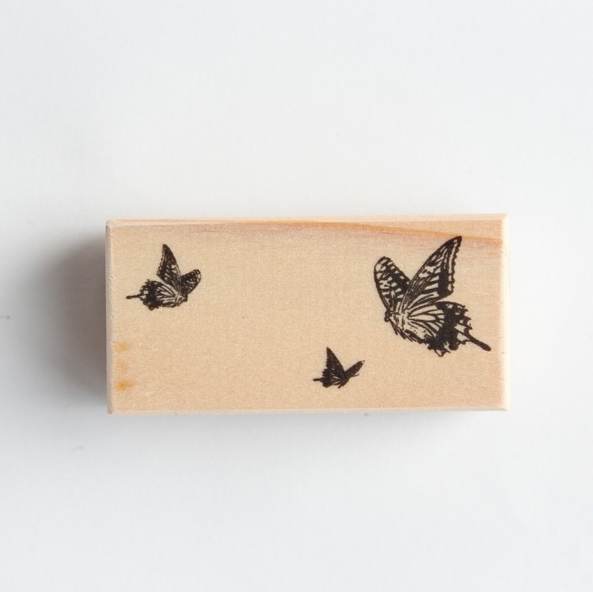 always smile... Butterfly Rubber Stamp