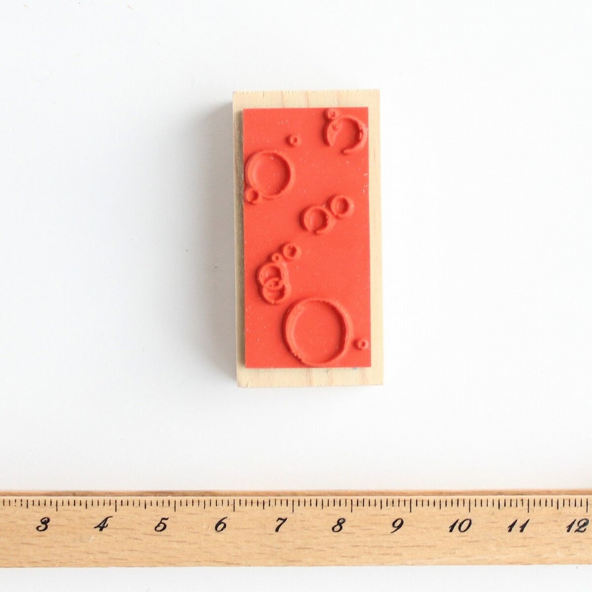 always smile... Bubbles Rubber Stamp, 1 pc
