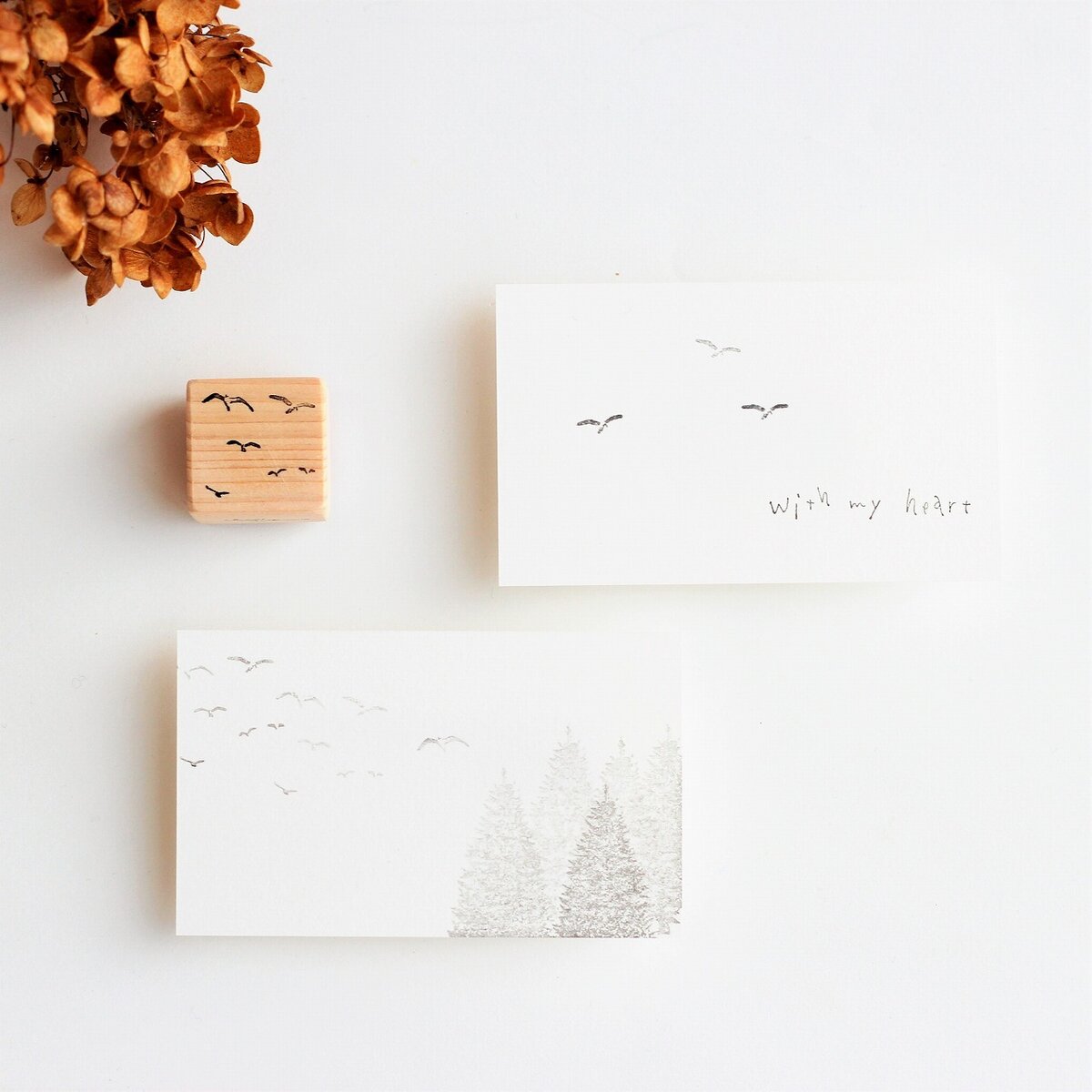 always smile... Seagull Rubber Stamp