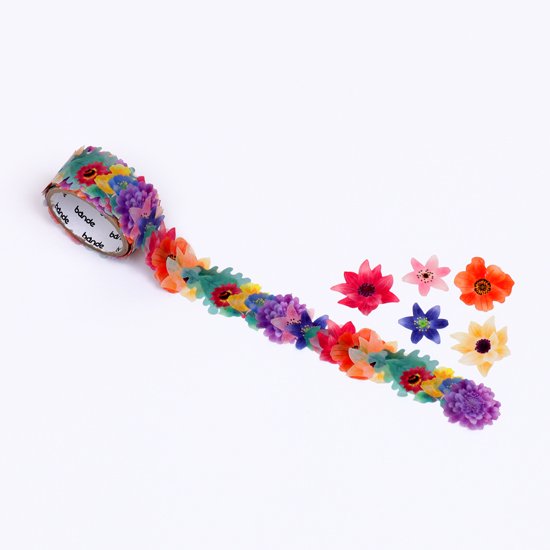Bande Washi Tape Sticker Roll - Colorful Bouquet