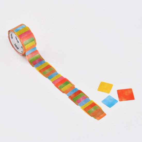 Bande Washi Tape Sticker Roll - Colorful Squares