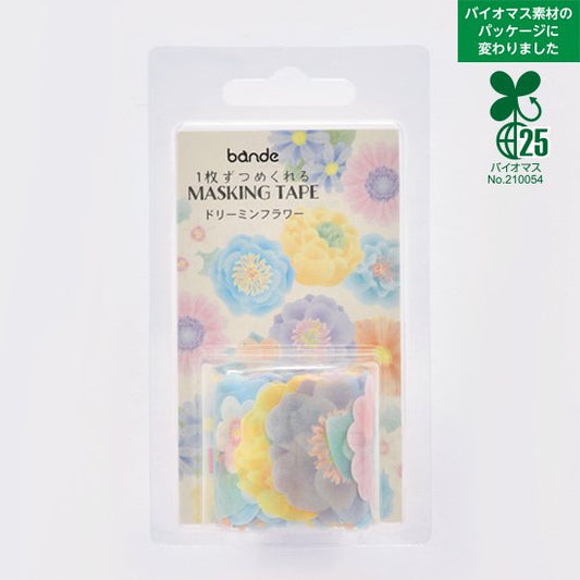 Bande Washi Tape Sticker Roll - Dreaming Flowers