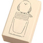 Beverly Ink's Companion Rubber Stamp - Bird with Ink Bottle