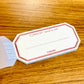 Classiky Letterpress Water-activate Label Book, Red/Green