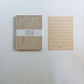 Classiky x mitsou Letterpress Label Card, Grid (Black)