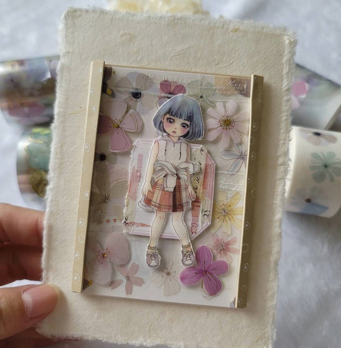 Fairy Maru (Fairy Ball) Floral Roll 15 Washi Tape, 30mm