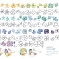 Fairy Maru (Fairy Ball) Flowers Special Edition Washi Tape, with Gold Foil Embossed, 40mm