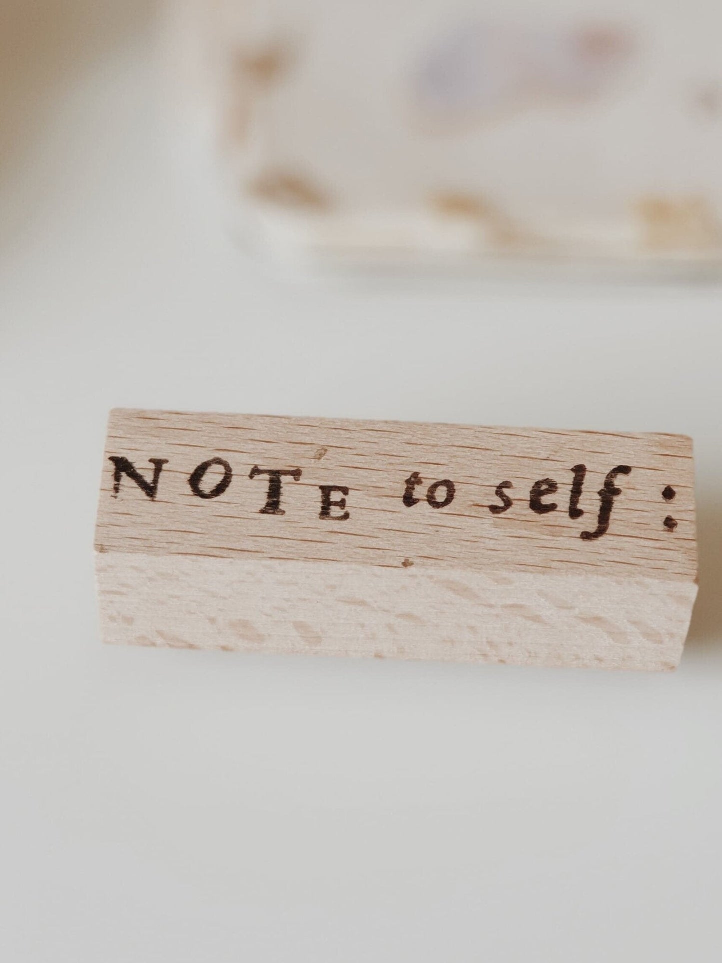 Yeon Charm Note to Self Rubber Stamp, 1 PC