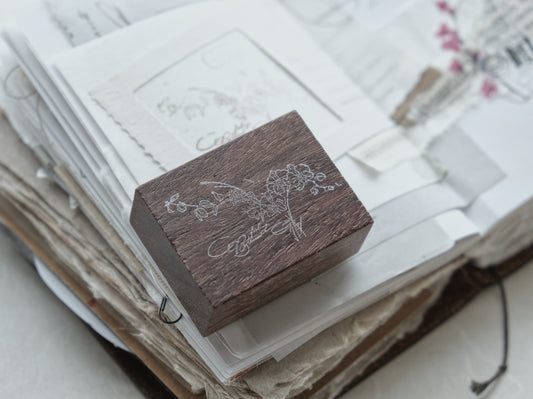 Jieyanow Atelier Rubber Stamp - Feeling Blessed Orchid Bouquet