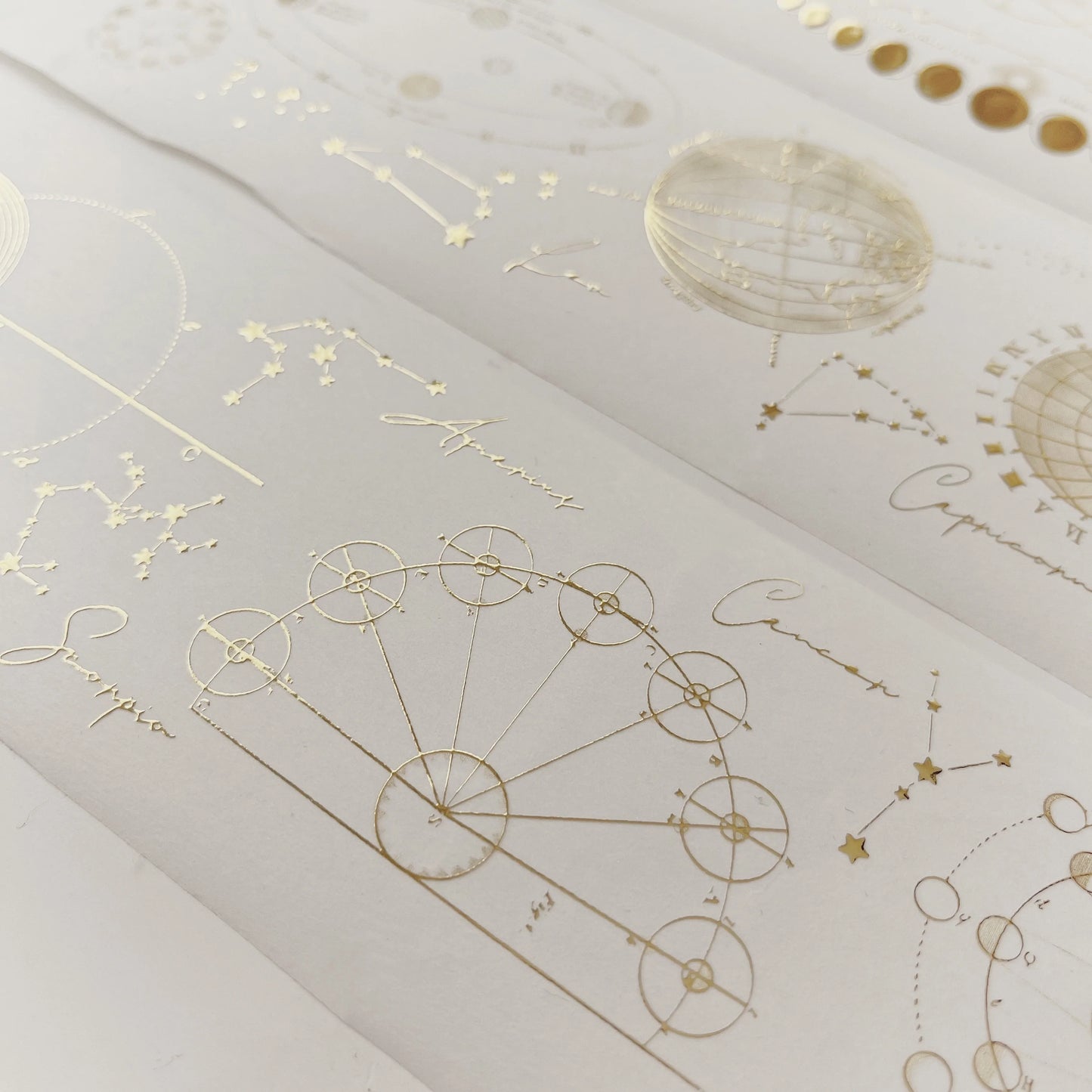 Journal Pages Galaxy Gold Foil PET Tape