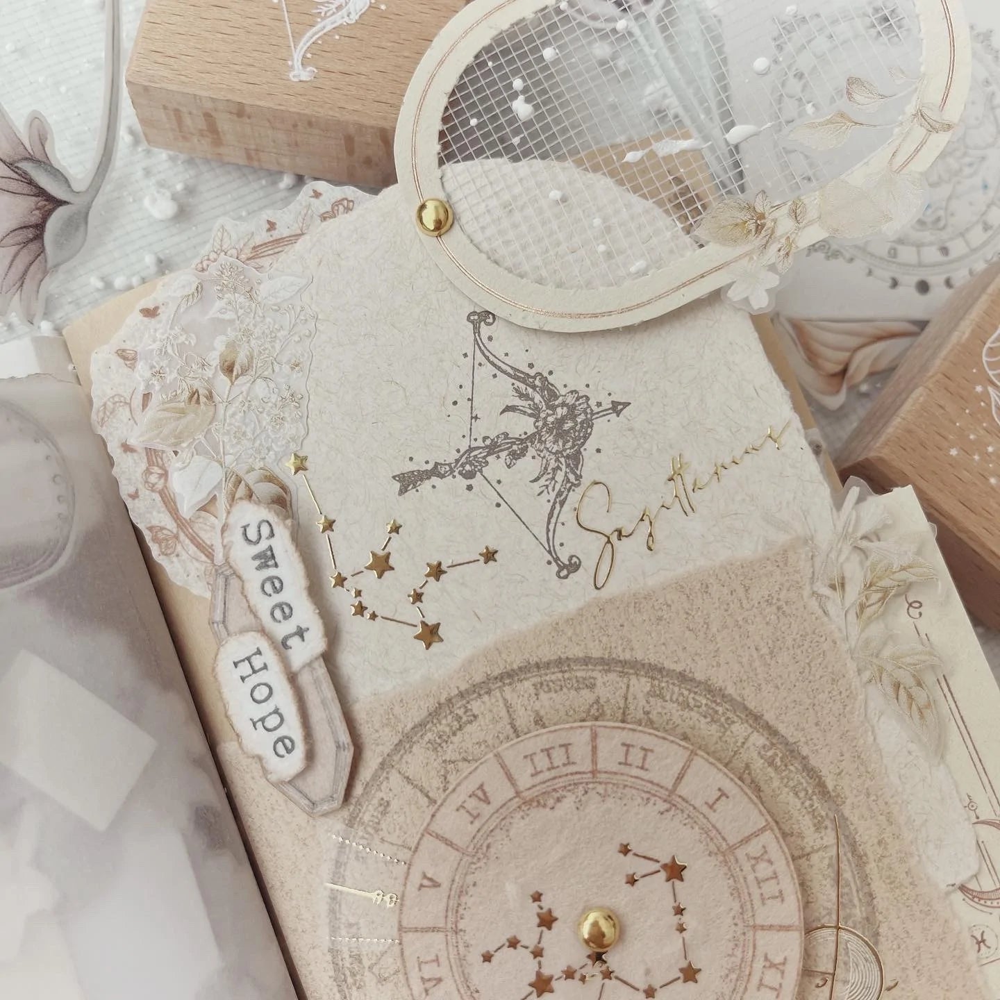 Journal Pages Galaxy Gold Foil PET Tape