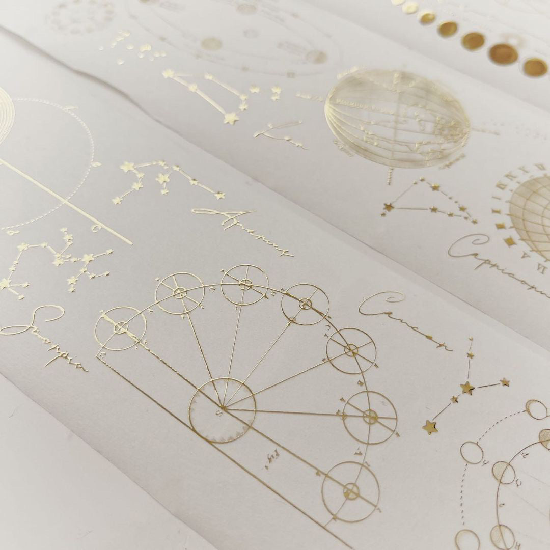 Journal Pages Galaxy Gold Foil Washi Tape