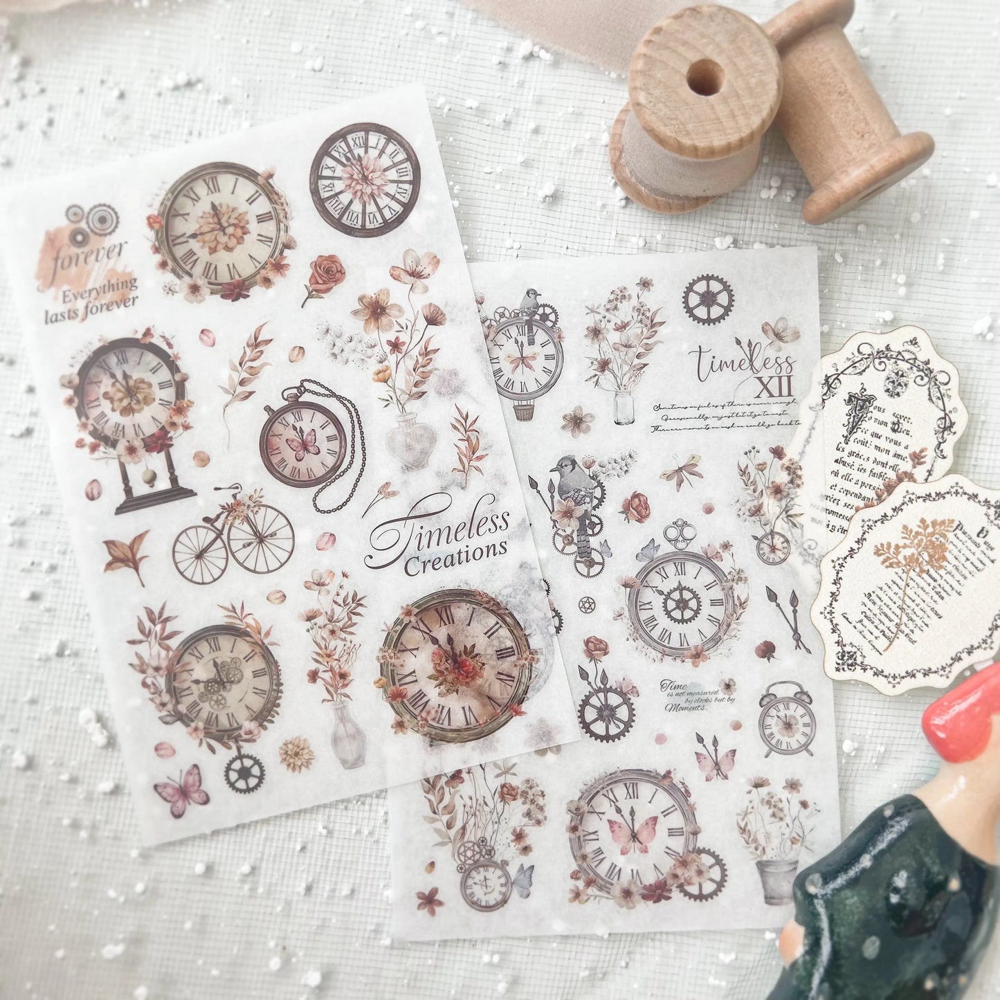 Journal Pages Print-On Stickers - Timeless XII
