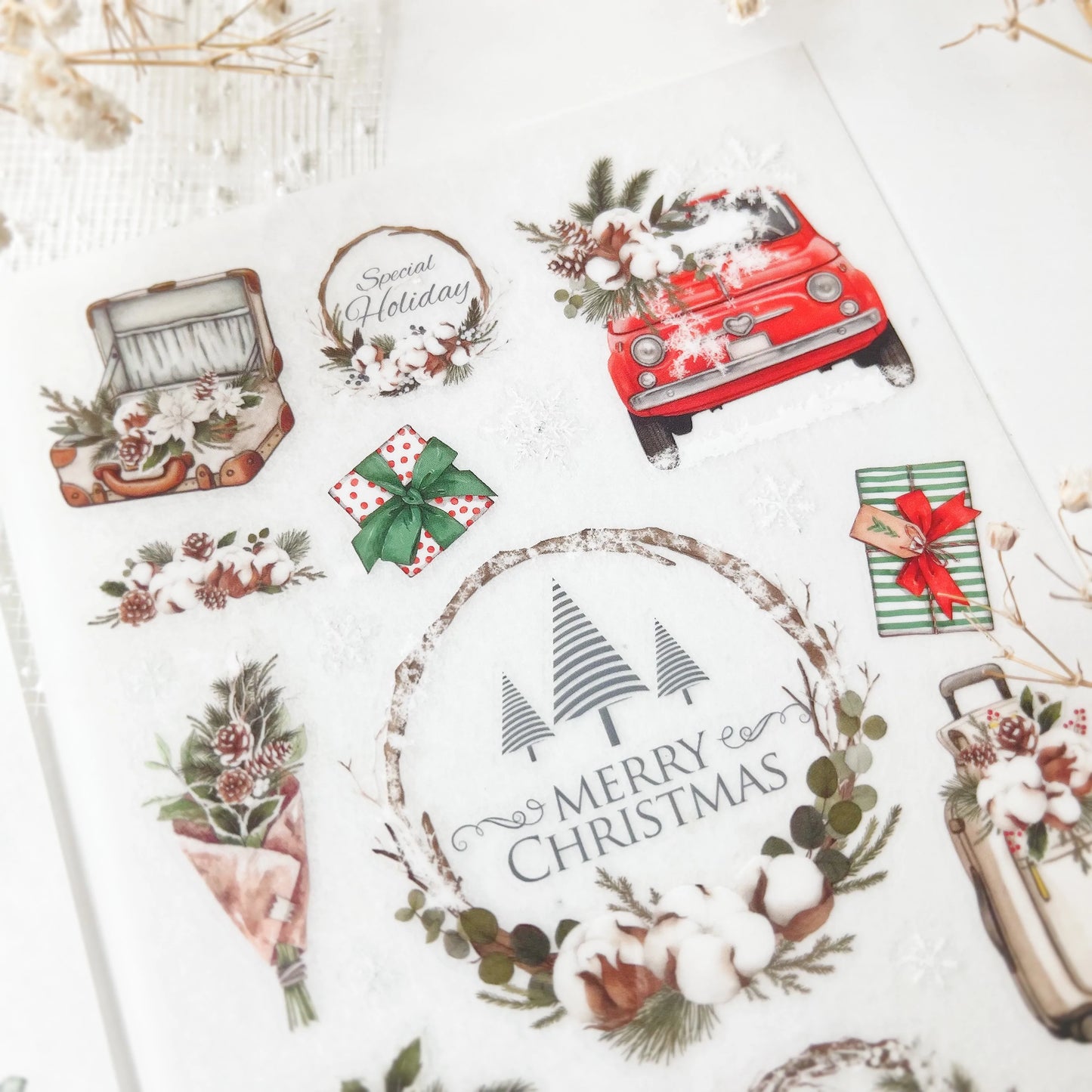Journal Pages Print-On Stickers - Woodland Winter