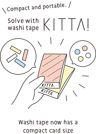 KITTA Portable Clear Washi Tape, Mountain Belt