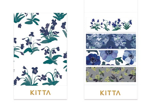KITTA Portable Washi Tape, Artist Collaboration, Flower 6