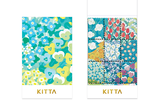 KITTA Portable Stamp-style Washi Tape, Garden