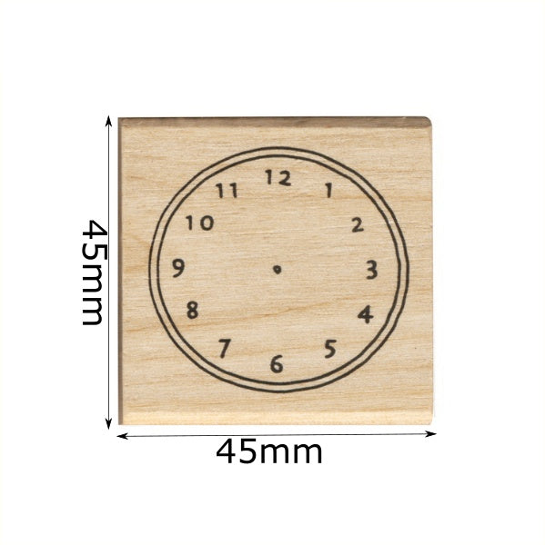 Kodomo No Kao Planner Rubber Stamp - Clock