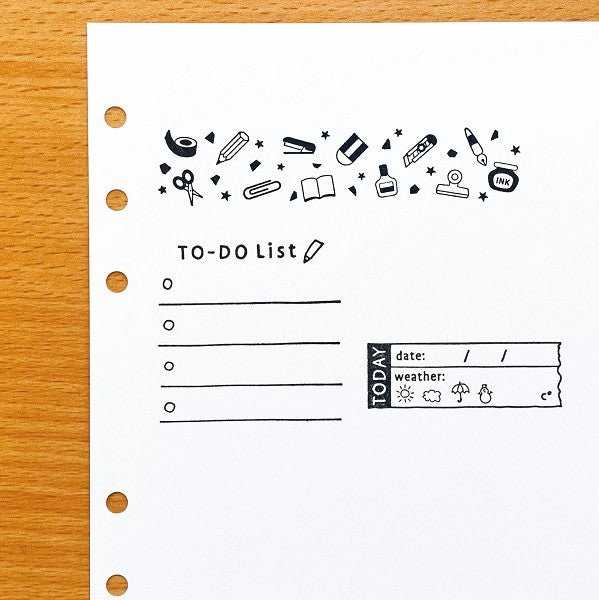 Kodomo No Kao Planner Rubber Stamp - To-Do List