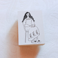 La Dolce Vita Girl Rubber Stamp - Old-Fashioned Planner Girl