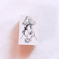 La Dolce Vita Girl Rubber Stamp - Traveling with My Journal