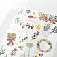 Midori Transfer Sticker - No.1 Floral Patterns