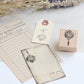 always smile... Dried Flower Bouquet Rubber Stamp, 1 pc