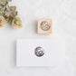 always smile... Small Moon Rubber Stamp, 1 pc
