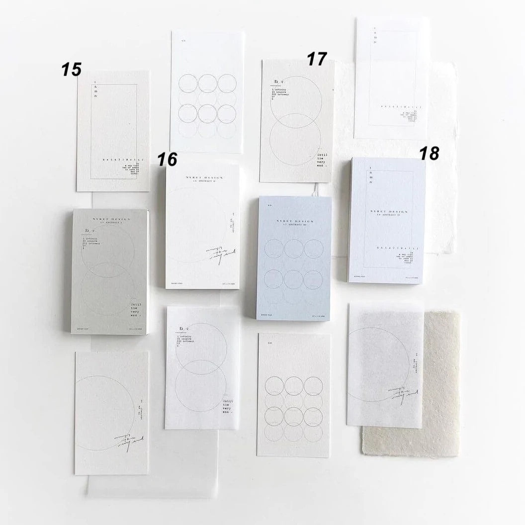 NYRET Design Vo.4 Endless Series Memo Pad, 4 designs