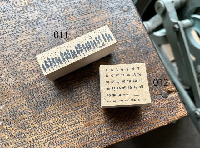 OEDA Letterpress Original Rubber Stamp Box Set - Journal, 6pcs