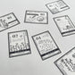 OEDA Letterpress Stamp-design Washi Tape, Two Designs, 25mm