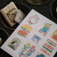 OURS Bedtime Story Stamp-style Sticker Pack