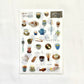 Pion Print-On Stickers - Tea House, 2 designs/packet