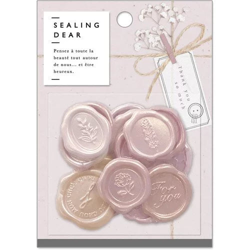 Q-Lia Sealing Dear Seal Sticker Pack - Pearl Pink