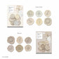 Q-Lia Sealing Dear Seal Sticker Pack - Latte Ivory