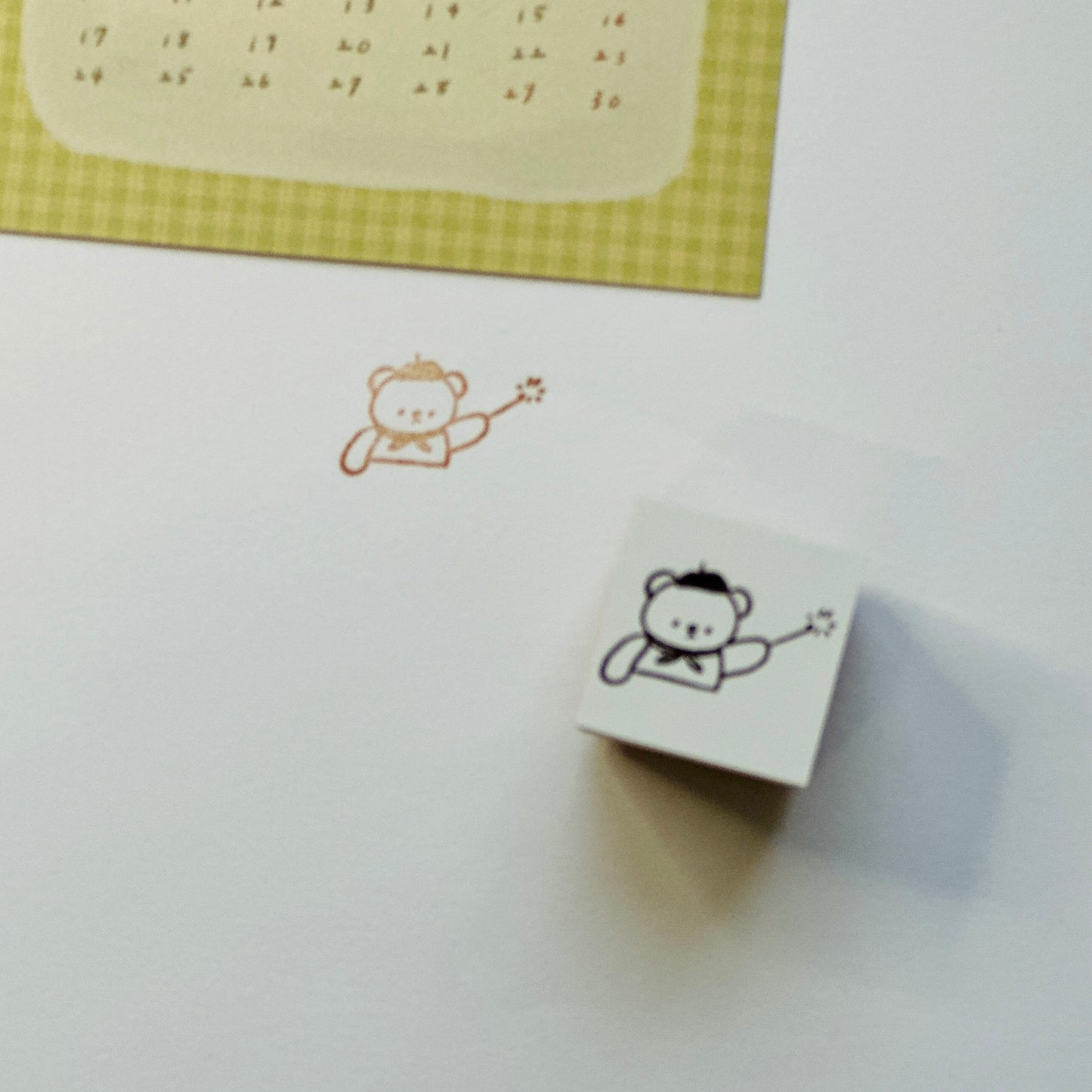 ranmyu Rubber Stamp - Bear with Magic Wand