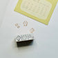 ranmyu Mini Rubber Stamp Set - Kuma and Hana (Bear and Flower)