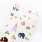 Saien x Miki Tamura Washi Art Sticker Sheet - Family