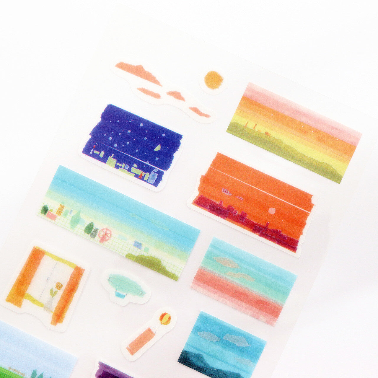 Saien x Miki Tamura Washi Art Sticker Sheet - Memories